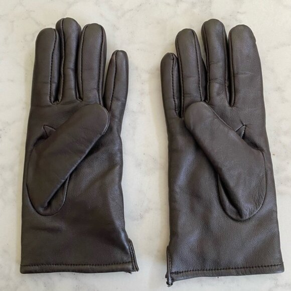 Thinsulate Brown Leather Gloves M - Picture 1 of 4
